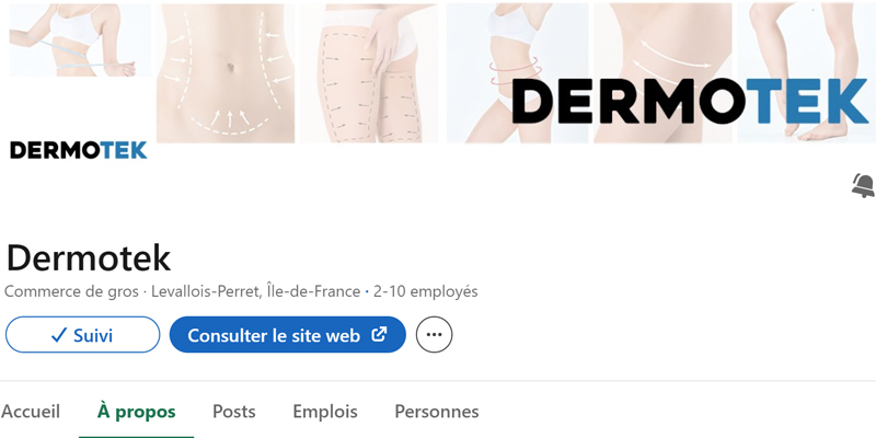 Dermotek sur Linkedin